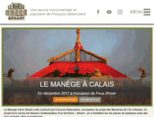 Tablet Screenshot of manegecarre-senart.com